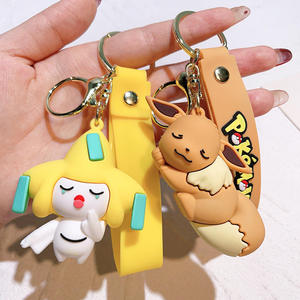 QY Cute Anime Monster PVC Rubber Keychain Cartoon Character Pendant Collectible Bag Charm Key Ring Gift Toy - Product Image 4