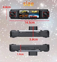 Caméra de tableau de bord de voiture 4 caméras 360 degrés IPS, vision nocturne, écran tactile, WiFi en option, microphone, enregistreur vidéo de voiture, boîte noire, 1 an