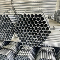 Tuyau en acier galvanisé, rond, trempé à chaud, 1 pouce, 2 pouces, 3 pouces, 4 pouces, 6 pouces, tuyau structurel ERW pour projets de construction
