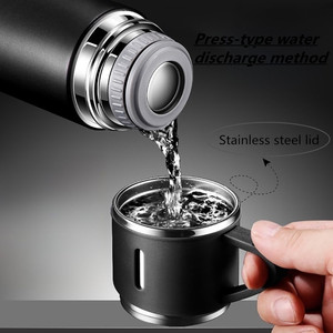 Soldes Exceptionnelles : Coffret Cadeau en Gros – Bouteille Isotherme Portable Multifonction en Acier Inoxydable 500ml, Sans BPA, Anti-Fuite - Product Image 4