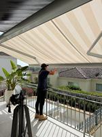 Composants de bras de cassette électrique pour terrasse, fenêtre pleine boîte, auvent rétractable motorisé automatique étanche pour l'extérieur