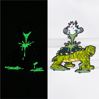 Épingles de revers en émail souple en forme de citrouille d'Halloween, personnalisées, lumineuses, phosphorescentes, à effet de lueur, thème gothique d'horreur, qui brillent dans le noir