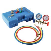Авто R22/R134a/R12/R404a, Холодильный агент для кондиционирования воздуха, зарядка, двойные датчики, 536, давление в коллекторе для розлива фреона