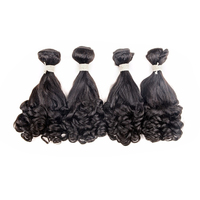 Extensions de cheveux vierges humains brésiliens Fumi, mèches douces et saines, prix bas