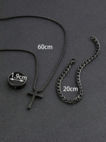 Ensembles de Bijoux et Bijouterie Fantaisie pour Homme, Bracelet Chaîne, Bagues et Collier en Acier Inoxydable, Or, Argent, Noir (OEM)