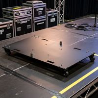 Support d'éclairage en aluminium pour scène, type totem, avec plaque de base, pour DJ et événements