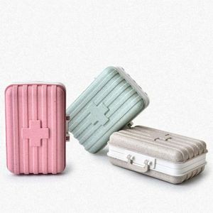 New Eco-Friendly 6 Compartments Organizer Plastic <b>Suitcase</b> Custom Pill <b>Box</b> - Product Image 3