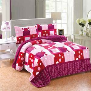 Draps de <span class=keywords><strong>lit</strong></span> flanelle de luxe Ensembles de literie pleine grandeur bon marché Ensemble de literie housse de couette - Product Image 2