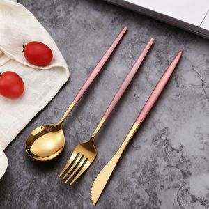 Juego de Cubiertos de Acero Inoxidable Portugués, Vajilla Occidental con Cuchillo para Carne, Tenedor y Cuchara Puntiagudos, Set de Regalo - Product Image 2