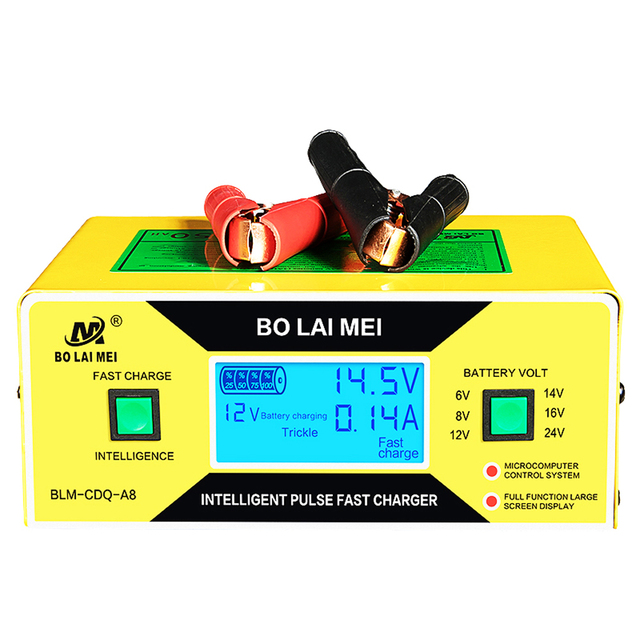 High Power Auto Automatic 12 V 24 V 10a Lead Acid AMG GEL Car Battery Charger