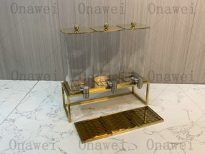 Onawei vàng thép không gỉ 3/6/9L nước ép trái cây Dispenser máy trong suốt container uống máy rút nước giải khát Dispenser - Product Image 5