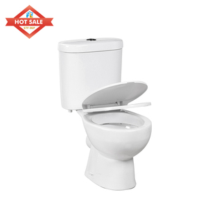 Inodoro de cerámica moderno de dos piezas con sistema de descarga dual, trampa en P, montado en la pared, para <span class=keywords><strong>baño</strong></span> - Product Image 1
