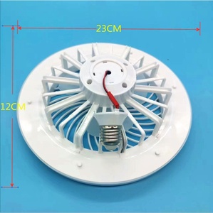 Lampe de chambre nordique ventilateur de plafond lampe Macaron ventilateur électrique Restaurant Invisible ménage intégré Simple ventilateur intelligent lustre - Product Image 4