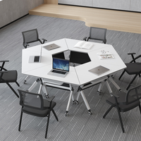 Table de formation pliante, chaise simple, moderne, minimaliste, bureau de conférence mobile, bureau d'étude pour adultes, bureau d'écriture scolaire, bois durable