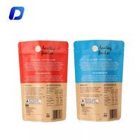 Sachet Doypack Ziplock Personnalisé en Papier Kraft Qualité Alimentaire avec Fenêtre Transparente Thermoscellable