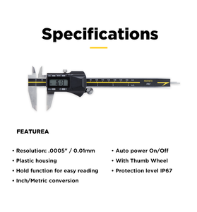 Calibrador Digital Inteligente Asimeto con Bluetooth IP67, Calibrado en Laboratorio, Costo de Propiedad Total Inmejorable - Product Image 4