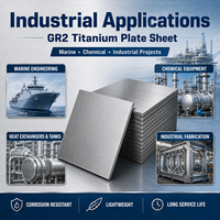Plaque de titane GR2 laminée à chaud, directement de l'usine, conforme ASTM B265, plusieurs tailles disponibles pour les projets industriels, maritimes et chimiques