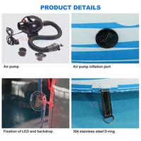 Sayok Géant De Noël Gonflable Snowglobe Bubble Tent Bouncy Castle House Blowup Snow Globe Snowball Ballon avec Tunnel