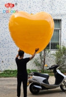 Ballon géant en nylon PA coloré gonflable de 2 m, personnalisé en forme de cœur, pour la décoration de mariage, de fête, de festival, d'anniversaire
