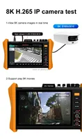 H12-MOVTADHSEF fonction la plus complète 8 pouces 8K H.265 IPC 8MP AHD/TVI/CVI CCTV analogique IP caméra testeur moniteur prise en charge POE + + SFP