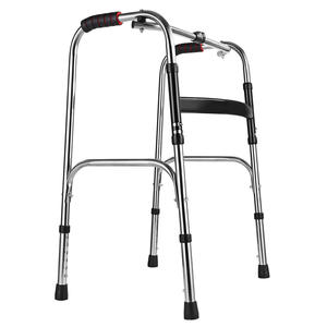 Bastón de Cuatro Patas de Acero Inoxidable al por Mayor, Ayuda para Caminar para Personas Mayores y Discapacitadas, Bastones de Primera Calidad para Comodidad y Soporte - Product Image 1