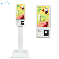Kiosque de paiement en ligne 21,5 pouces, petit format, kiosque tactile intelligent pour commande numérique en libre-service, totem de paiement automatique pour supermarché