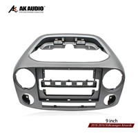 Marco de radio para coche de 10.1 pulgadas para Volkswagen Amarok 2010-2016, kit de marco de DVD para coche, marco de salpicadero de audio Android ABS