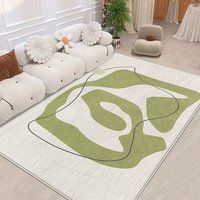 Tapis moderne rectangulaire géométrique multicolore en fausse fourrure de cachemire, doux, antidérapant, lavable en machine, réversible, résistant aux taches, pour la prière et la voiture