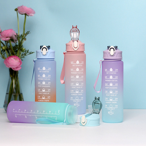 Ensemble de bouteilles d'eau créatives 3 <span class=keywords><strong>en</strong></span> 1 avec marqueur de temps 2023 ML + 2000ML + 900ML, 3 pièces, 500 - Product Image 3
