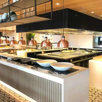 Hotel-Buffet Catering-Ausrüstung Cafeteria-Küchenausstattung Bankett-Restaurant Buffet Speisenwärmer Ausrüstungsset
