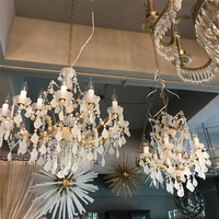 Rétro Maison Décor Éclairage Intérieur Pendentif Lumière Moderne Lustre Or De Luxe Cristal Vintage Lampe