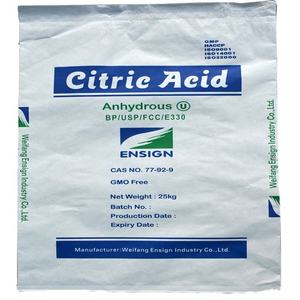 Compre al por Mayor Ácido Cítrico Anhidro Ttca, Ácido Cítrico Monohidrato, Grado Alimenticio Ensign, Precio de China - Product Image 3
