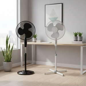 Ventilador de Piso Eléctrico Silencioso de 16 Pulgadas, Enfriamiento de Aire de Plástico - Product Image 3