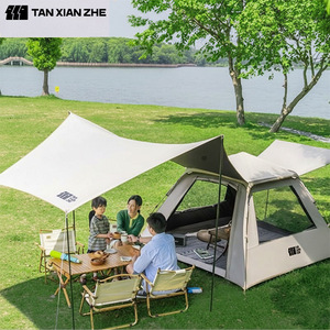 Explorer <b>Tent</b> Outdoor Camping 210x210x140cm Double Layer <b>Waterproof</b> Portable Four Seasons Use - Product Image 2