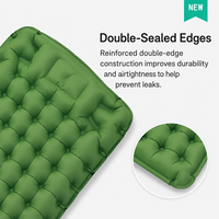 Matelas de couchage gonflable amélioré, ultraléger, extra épais, pour la randonnée, la plage, les voyages, avec pompe à pied intégrée et oreiller, tapis de camping