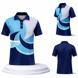 Camiseta Polo Sublimada para Hombre, Personalizada con Estampado Deportivo, de Secado Rápido, Transpirable, para Golf, Manga Corta, Uniforme de Equipo, con Logotipo OEM - Product Image 3