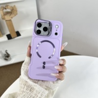 Prix direct usine – Coque magnétique unie avec support d'appareil photo pour XIAOMI 17T PRO 5G, 17T 5G, REDMI 17 4G/5G