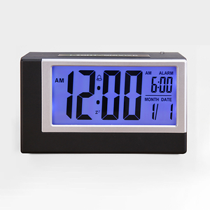 Horloge numérique LCD intelligente multifonctionnelle de bureau, vente en gros d'usine, pour étudiants, avec alarme électronique et radio-<span class=keywords><strong>réveil</strong></span> (<span class=keywords><strong>ondes</strong></span> radio en option) - Product Image 1