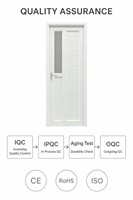 Porte battante en verre trempé à double vitrage, insonorisée, éco-responsable et à économie d'énergie, en PVC pour immeuble de bureaux