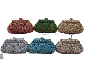Bolso de mano de lujo Amiqi MRY166 con diamantes, bolso de fiesta con pedrería y cierre de cremallera, estilo elegante <span class=keywords><strong>para</strong></span> <span class=keywords><strong>dama</strong></span>. - Product Image 1