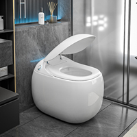 Nouveauté en matière d'articles sanitaires, cuvette de toilette électrique en forme d'œuf, commode de salle de bain, céramique, toilette intelligente automatique