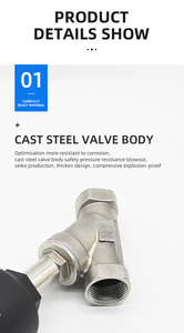 Valvola pneumatica ad angolo industriale criogenica pt in acciaio inossidabile - Product Image 5