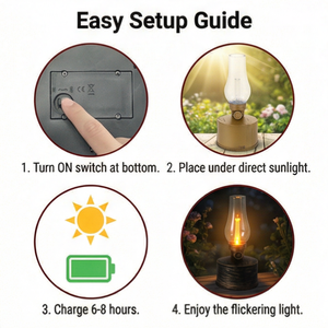 <span class=keywords><strong>Lampe</strong></span> LED solaire de style <span class=keywords><strong>lampe</strong></span> à pétrole, étanche IP44, blanc chaud, piles AA, <span class=keywords><strong>pour</strong></span> usage intérieur/extérieur et jardin - Product Image 5