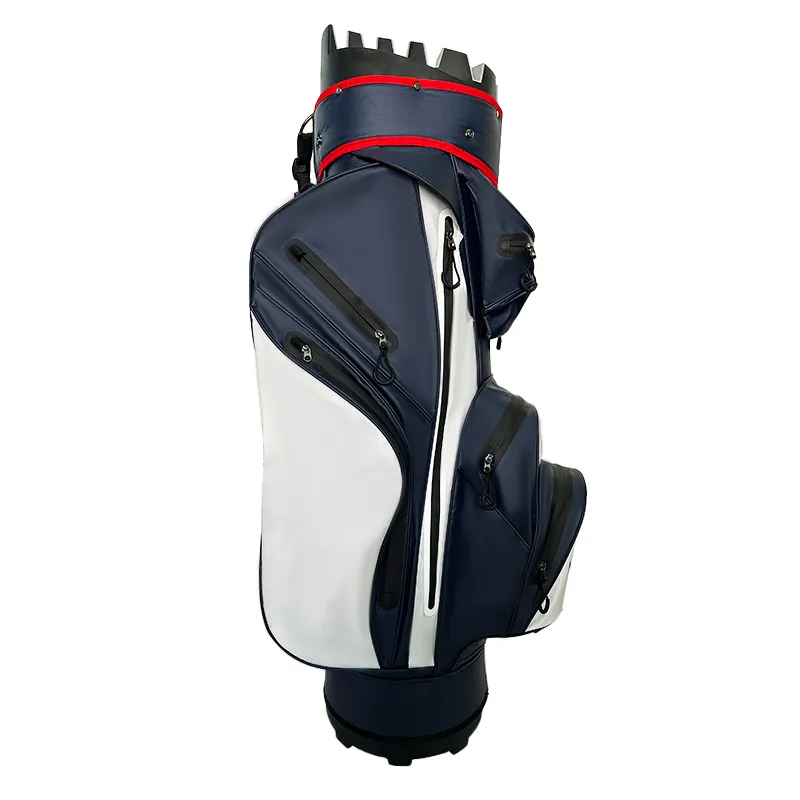 OEM Portable Custom Logo golf club bag pu leather golf staff bag Multi Function waterproof Golf cart bag for Men