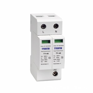 Tycotiu TY-40 385 1 + 1 RS AC Power 40kA Imax công nghiệp tăng bảo vệ chống sét thiết bị T2 loại 2 lớp II MOV - Product Image 3