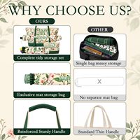 Amerikanisches Mahjong-Set mit 4 Mahjong-Stein-Taschen, Mahjong-Ständern und Mahjong-Matte