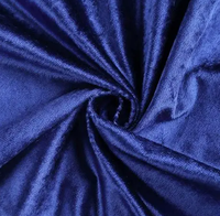 Nappe ronde en velours bleu royal de 120 pouces, faite à la main, style simple, pour mariages et hôtels