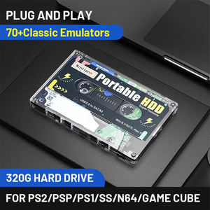 S 320G HDD Kinhand disque dur externe Portable avec 55000 jeu d'arcade rétro pour carte de jeu <span class=keywords><strong>PSP</strong></span> pour ordinateur portable Windows/Mac - Product Image 3