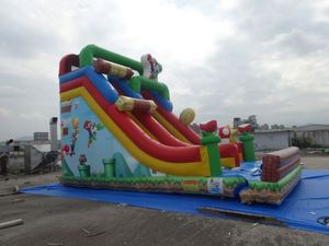 สไลเดอร์เป่าลม PVC รับน้ำหนักได้ 500 กก. สำหรับกิจกรรมกลางแจ้ง สวนสนุก แทรมโพลีน พื้นที่การศึกษา สถานรับเลี้ยงเด็ก อนุบาล รองรับผู้ใช้ 10 คน - Product Image 4