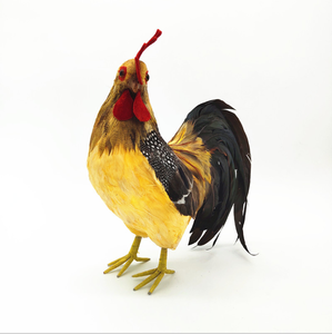 Productos Populares, Aves de Plumas Artificiales, Gallina de Tamaño Real, Adornos Coloridos para Jardín y Granja, Gallo para Decoración - Product Image 3